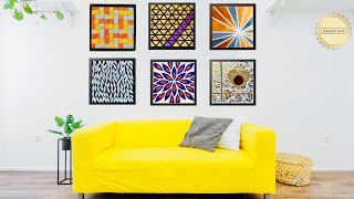 6 Hyper Easy Wall Art Ideas for your Living Room GADAC DIY Home Decorating Ideas [upl. by Adnarahs]