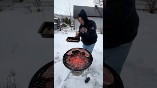 ASADO de BALLENA en la NIEVE en NORUEGA 🇳🇴 asado asadoargentino [upl. by Keary]