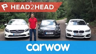 Audi A3 vs BMW 1 Series vs Mercedes AClass 2017  Head2Head [upl. by Aneehsyt]