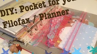 DIY Side Loading Pocket for your Filofax or Planner [upl. by Fanny]