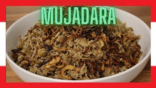 Mujadara  Mdardara Lebanese Classic Recipe Vegan Lentils And Rice [upl. by Urien768]