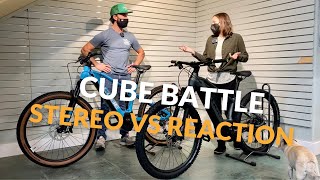 Battle of the Cube EBikes Full Suspension Stereo vs Hardtail Reaction [upl. by Fong]