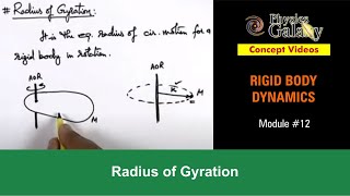 Class 11 Physics  Rigid Body Dynamics  12 Radius of Gyration  For JEE amp NEET [upl. by Nonnair]