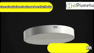 Plafoniera led 32w tonda bianco design moderno pannello lampada da soffitto [upl. by Eiramrebma]