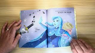 Frozen Little Golden Book  Disney Princesses Elsa and Anna  Read Aloud [upl. by Isyak]