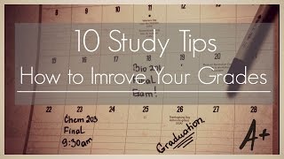 10 Study Tips II How to improve your grades [upl. by Vasilis]