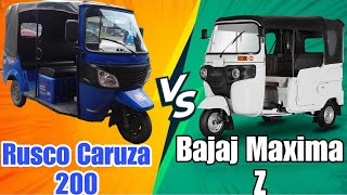 Bajaj Maxima Z VS Rusco Caruza 200 liquid cooled [upl. by Akieluz]