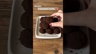 2 Ingredients Truffle 🤎 shorts dessert truffe chocolate chocolatetrufflecake youtubeshorts yt [upl. by Marlie141]