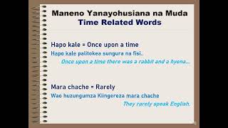 Every Beginner Need To Know These Time Related Swahili Words [upl. by Odoric927]