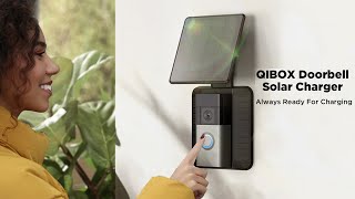 QIBOX Solar Charger Installation for Ring Video Doorbell1st Generation  2024 release [upl. by Sweet806]