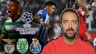 UCL SPORTING E BENFICA EM GRANDE FC PORTO DESILUDE [upl. by Novonod]