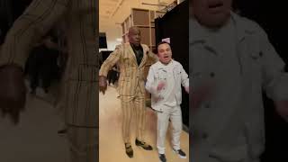 Dancing with Terry Crews backstage at AGT 🤣 [upl. by Anidal]