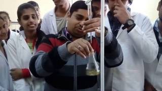 To estimate the amount of Nickel ions in given sample solution by complex metric titration [upl. by Moraj]