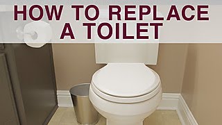 How to Replace a Toilet  DIY Network [upl. by Anol370]