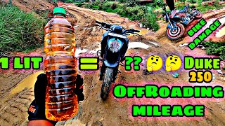 OFFRoading Mileage Test 🤔 2022  Duke 250 BS6  Ranchi [upl. by Burnight]