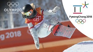 Chloe Kim hits Backtoback 1080s to win Gold in Womens Halfpipe  Snowboard  PyeongChang [upl. by Meehyr]