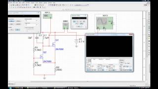 MOSFET RF Oscillator 275 Mhz Negative resistance Electronic Workbench Tutorial [upl. by Lehman]