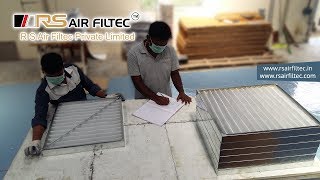 AHU HEPA PRE Air Filters Fine Mini Pleat Bommasandra Peenya Bangalore [upl. by Iloj]