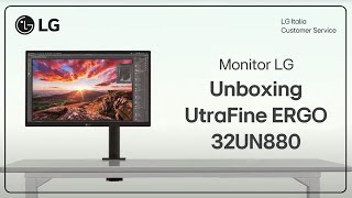 Monitor LG  Installazione e utilizzo Monitor LG UltraFine Ergo 32UN880 [upl. by Andros42]