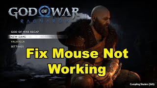 God Of War Ragnarok Fix Mouse Not WorkingCamera Mouse Input Issue [upl. by Reffineg]