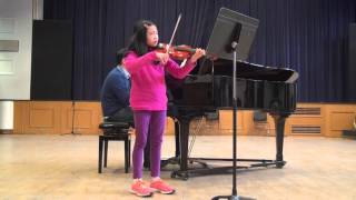 Giga by Veracini  Grade 6 Violin  performed by 10 year old Tamra Chan [upl. by Huberman]