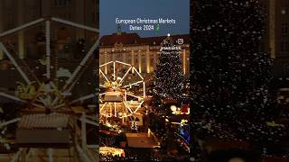 European Christmas Markets Dates 🎄 christmas christmassongs christmasmarkets [upl. by Hegyera906]