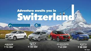 Honda July Offer  Get a chance to win Switzerland trip [upl. by Attenrad377]