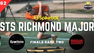 Spikeball Richmond Major 2023  Pro Finals  TRP Spotless vs Rogue  Game Two [upl. by Ecinnahs822]