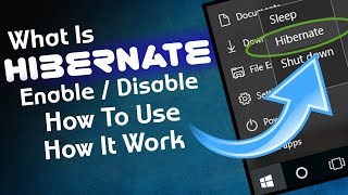 What Is Hibernate In ComputerLaptop  How To EnableDisable Hibernate  How To Use  How It Work [upl. by Phonsa668]