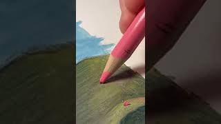 Making bookmarks bookmark painting drawing art mountains [upl. by Aihcsrop]