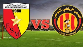 Etoile Metlaoui vs Esperance Sportive de Tunis Live Match [upl. by Naihtsirc]