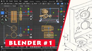 Blender Modeling Introduction How to create 3D objects [upl. by Erelia]