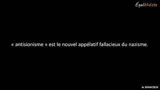 Lantisionisme ce fascisme néonazi voulant labolition de lantiterrorisme [upl. by Eiramanig]