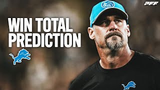 Predicting the Detroit Lions 2024 Win Total  PFF [upl. by Ecirtnahs]