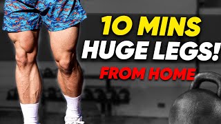 INTENSE 10 MIN LEG WORKOUT AT HOME NO EQUIPMENT [upl. by Bugbee]