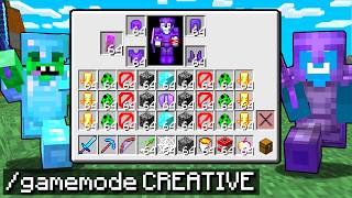 I Secretly Cheated With CREATIVE MODE in Minecraft [upl. by Valer504]