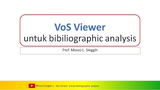 Study VoS Viewer untuk bibliographic analysis [upl. by Zurheide]