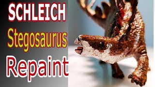 SCHLEICH 2017er Stegosaurus  Repaint [upl. by Retswerb]