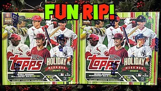 Are 2023 Topps Holiday Mega Boxes Worth It [upl. by Issirk]