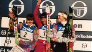 Sabine Ginther wins slalom Schruns 1992 [upl. by Gaddi]