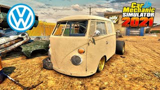 VW T1 Drag restoration  Car Mechanic Simulator 2021 [upl. by Constantia]