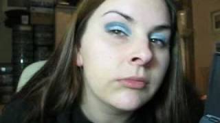 METALIC LIGHT BLUE SMOKEY EYE look w MAC make up [upl. by Han]