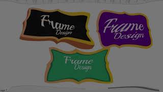 How to Create Frame Design Ideas Basic CorelDraw in Hindi [upl. by Nhojleahcim]