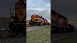 KCS 3162 and CP 6024 northbound on CPKC’s LL18 at DeQuincy LA KCS CPKC CPRail ytshort fypシ゚ [upl. by Harriette]