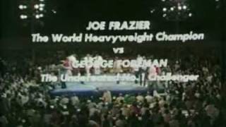 George Foreman vs Joe Frazier I [upl. by Esydnac251]