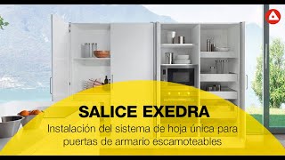 Cómo instalar fácilmente el sistema de puertas escamoteables Salice EXEDRA [upl. by Ettore]