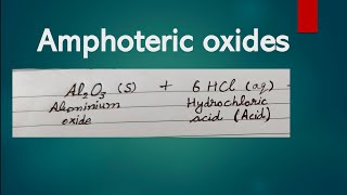 amphoteric oxides  class 10 science Its Study time [upl. by Isej648]