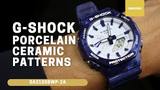 UNBOXING GSHOCK BLUE PORCELAIN GA2100BWP2A [upl. by Ettigirb]