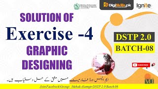 graphic designing exercise 4 batch 8  dstp 20 batch 08 graphic designing exercise 4 [upl. by Ahsial]