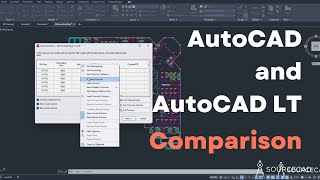 AutoCAD and AutoCAD LT difference  Feature comparison [upl. by Tychon]